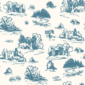 modern toile 1 teal