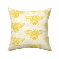 Honey Gold Sweet Bees One Small Honeycomb by Angel Gerardo - Large Scale