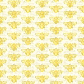 Honey Gold Sweet Bees One Small Honeycomb by Angel Gerardo