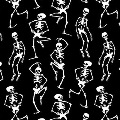 Spooky Scary Skeleton Fabric Wallpaper and Home Decor  Spoonflower