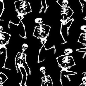 Spooky Scary Skeleton Dance Black