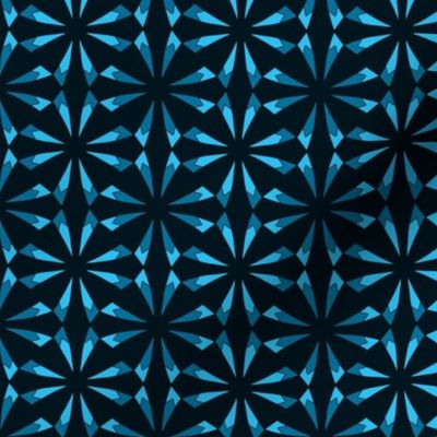 monochrome sea blue geometric