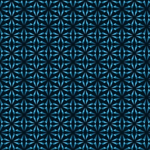 monochrome sea blue geometric