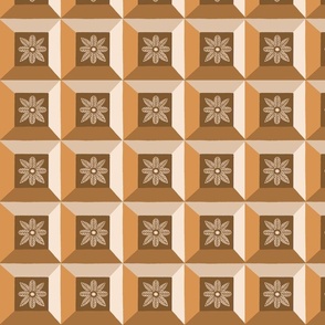 Monochrome Tiles in Toffee