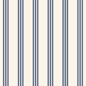 vintage tripple stripe - blue