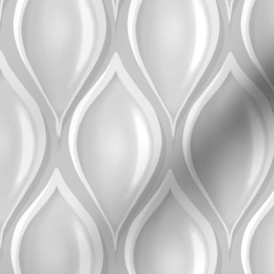 Light grey tulips  wallpaper retro art deco.  Grey and white diamonds retro pattern by