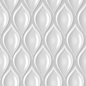 Light grey tulips  wallpaper retro art deco.  Grey and white diamonds retro pattern by