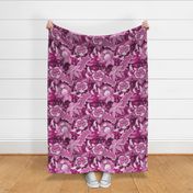 Fuchsia Plaid Chintz Large Scale