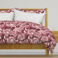 Old Rose Plaid Chintz Large Scale