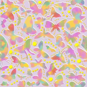 Lilac rainbow butterflies 