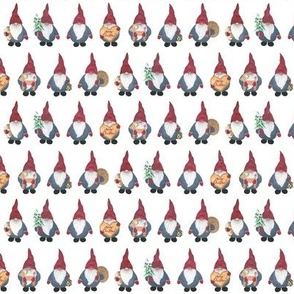 Mini Hand Drawn Scandi Christmas Gnomes Tomtens