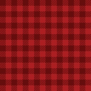 Medium Christmas Red Lumberjack Tartan