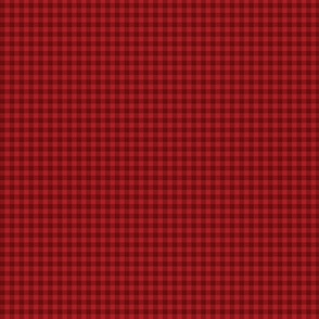 Mini Christmas Red Lumberjack Tartan