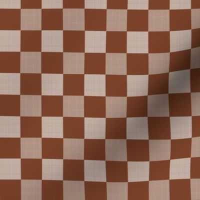 Checker with texture Brown_Small