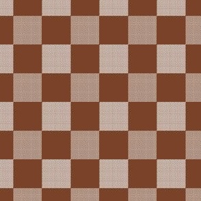 Checker with texture Brown_Small