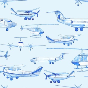 blue planes