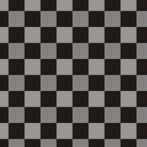 Checker with Texture_Black Large