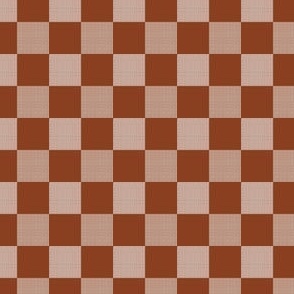 Checker with Texture_Brown Large