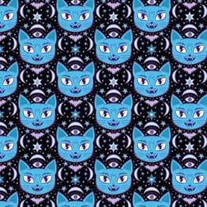 Mystical Cats in Blue Space {small}
