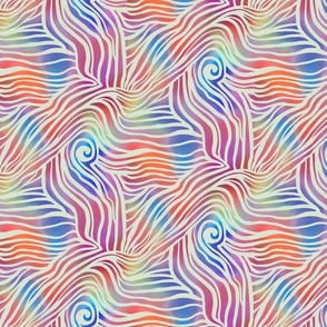 Rainbow Paths and Currents-invert orange and blue