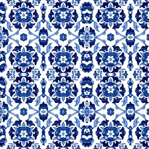Garland of flowers (blue) 50 