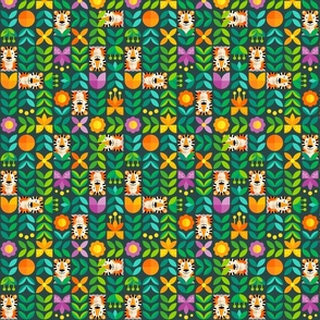 Tiger Garden – XS (quilting size)