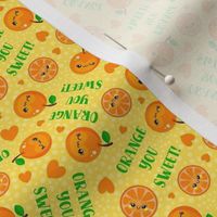Small Scale Orange You Sweet! Kawaii Face Fruit Slices and Hearts