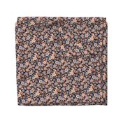 Romantic mix of flowers for fall winter rust beige on black