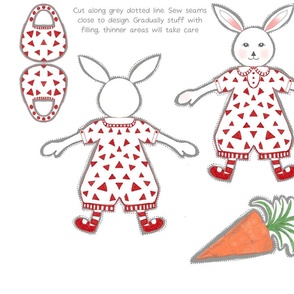 Cut and sew bunny