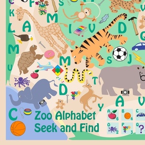 Seek and Find Zoo Animals