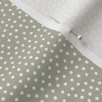 Cute Dot on Sage - Small Scale