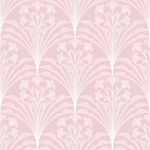 Cotton Candy Pink Floral Art Deco Petal Solids Coordinate