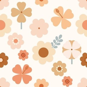 cheerful flowers -candy cream