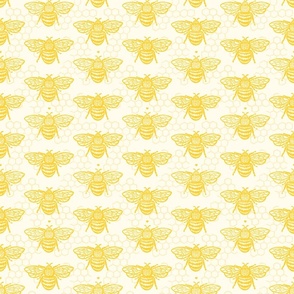 Honey Gold Sweet Bees One Large Honeycomb by Angel Gerardo