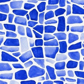 Geometric Blue Stone 