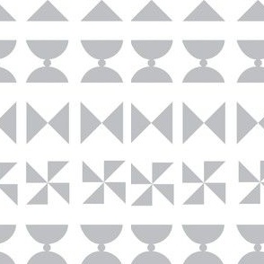 Gray Geometric Tile