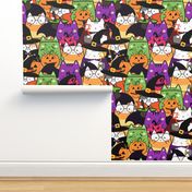 Halloween Kawaii Kitty Pile 