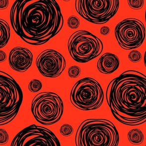  Black and Red Swirls