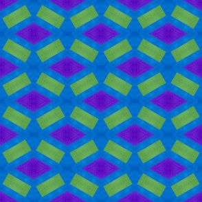 Bold Minimalism Geometric in Lime, Purple, and Sapphire