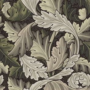 ACANTHUS IN IVY AND OAK - WILLIAM MORRIS - LARGE SCALE