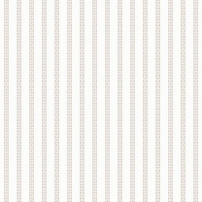 Nina Stripe: Copper & White Geometric Stripe