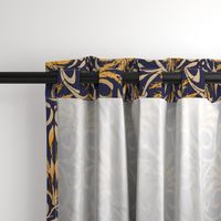 Victorian Harvest Damask - 1812 large - Dusk Navy