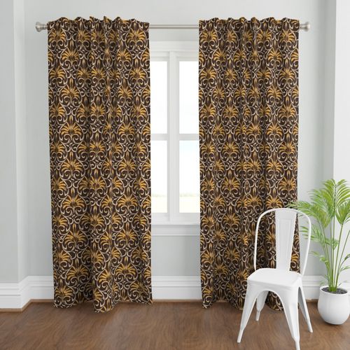 Victorian Harvest Damask -1807 large - Espresso