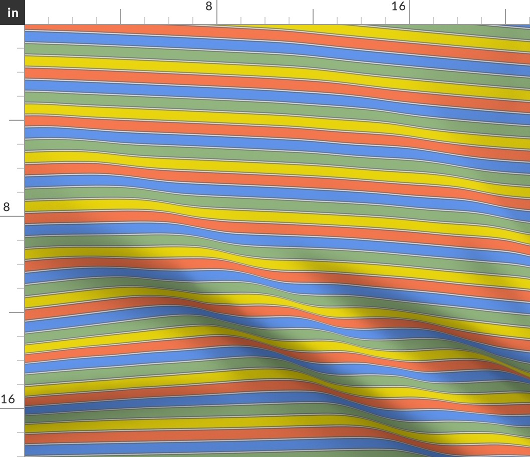 Rainbow Stripes with Black