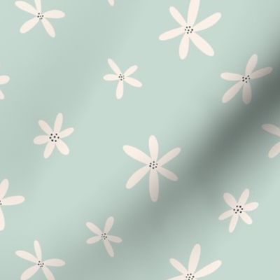 Aria Floral Collection - Daisies - Seaglass