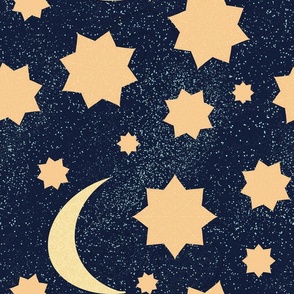 The moon and the stars