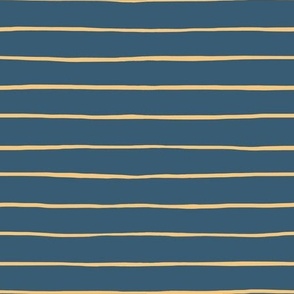 Hand drawn Stripes - Navy