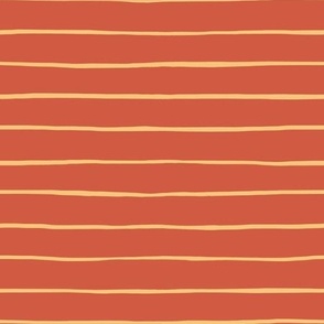 Hand drawn Stripes - Rust