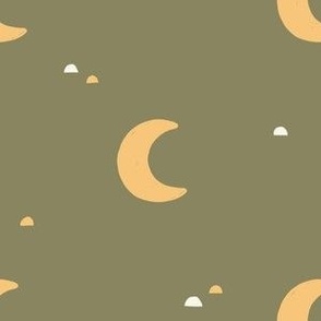 Moon Dots - Olive