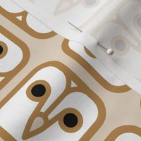 Geometric Pattern: Barn Owl: Square Light (standard version)